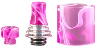 Vapefly - Brunhilde MTL RTA DripTip Set (short + long)  inkl. Glas Lila | Purple | Porpora