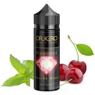 Dr. Kero - Diamonds Kirsche Minze | 10ml Aroma in 120ml Flasche