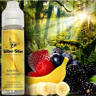 SilberStier - Banane & Waldbeere | 10ml Aroma in 60ml Flasche