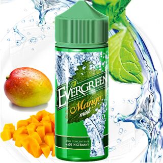 Evergreen - Mango & Mint (Mango & Minze) | 12ml Aroma in 120ml Flasche
