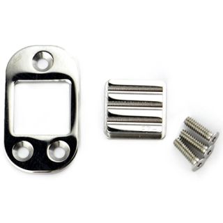 Dovpo - Abyss AIO Button Kit Eckig Poliertes Silber | Polished Silver