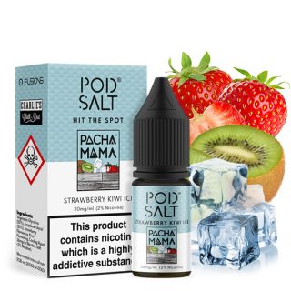 Pod Salt Fusion - Pacha Mama Strawberry Kiwi Ice (Erdbeere, Kiwi, Koolada) | 20mg/ml (2%) Nik. Salz