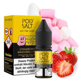 Pod Salt Fusion - Strawberry Marshmalow (Erdbeer Marshmallows) | 20mg/ml (2%) Nik. Salz
