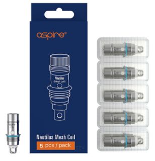 Aspire - 5er Packung Nautilus Coils als BVC 0,3ohm Mesh | 23W - 28W |