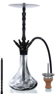 Aladin - Shisha Alux M4 in Schwarz | Black | Nero