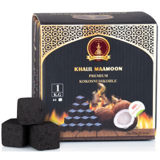 Khalil Maamoon - Premium Kokosnusskohle | 100% Naturelle | 64 Stk.
