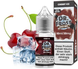 Dr. Frost Salt Nic - 10ml mit 20mg/ml Nikotinsalz | 60VG / 40PG | mit Cherry Ice (Kirsche)