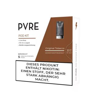 PVRE Pod mit Liquid Original Tobacco 20mg/ml Nikotin inkl. 2ml Pod