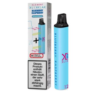 Klik Klak Einweg E-Zigarette BLUEBERRY RASPBERRY Nikotinsalz 20mg/ml