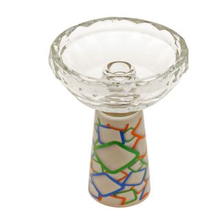 Shishakopf Glas &amp; Keramik, H&ouml;he ca. 11 cm, &Oslash; ca. 8 cm