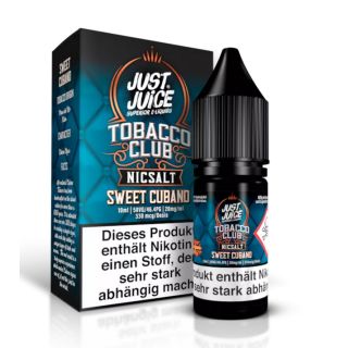 Sweet Cbano Tobacco 10ml 20mg NicSalt Liquid by Just Juice