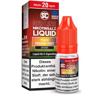 SC - Red Line - Peach Passion Fruit - Nikotinsalz Liquid  10mg/ml