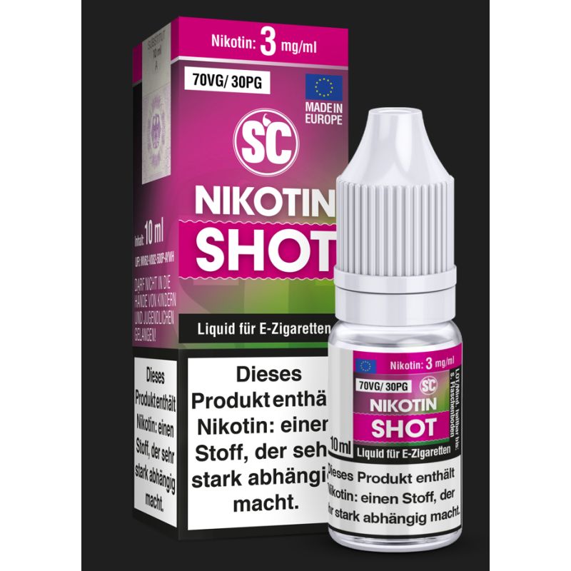 SC - 10ml Nikotin Shot 70/30 3mg/ml, 4,90 €