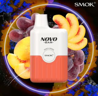 Smok Novo Bar - Peach Grape (Pfirsich-Weintraube) - E-Shisha - 20mg - 600 Züge