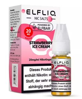 ELFLIQ – Strawberry Ice Cream NicSalt Liquid by Elf Bar 10ml / 20mg