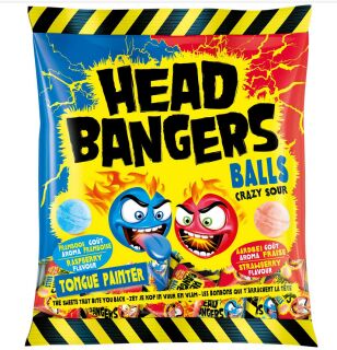 Head Bangers Balls Crazy Sour Himbeere & Erdbeere 135g