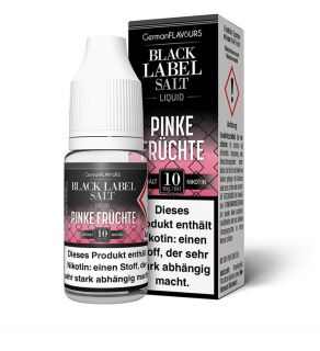 Pinke Früchte - Black Label - Nikotinsalz E-Liquid - 10mg/ml