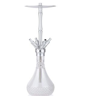 WD Hookah Alu Silver A41A-7 Clear