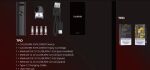 Uwell Caliburn Explorer 2ml 1000mAh Pod System Kit Schwarz