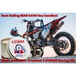 2-Takt-Dirt Bike Race Fuel Man Cave Sojawachskerze