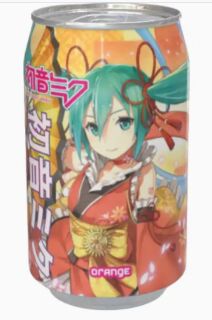 Hatsune Miku Limonadendose mit Orangengeschmack 330 ml