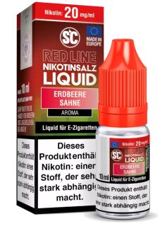 SC - Red Line - Erdbeere Sahne - Nikotinsalz Liquid  20mg/ml