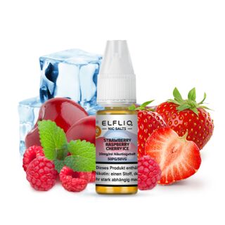 ELFBAR ELFLIQ Strawberry Raspberry Cherry Ice Nikotinsalz Liquid 10 ml 10mg/ml