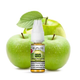 ELFBAR ELFLIQ Sour Apple Nikotinsalz Liquid 10 ml  20mg/ml