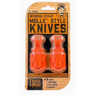 MOLLE Messer, Orange 2 Stück