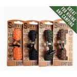 Off-the-Grid-Survival-Armband Orange/Black/Brown/Olive