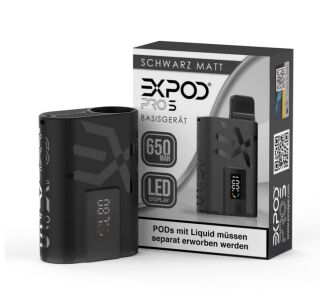 Expod Pro S Akku 650mAh - Schwarz Matt