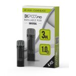 Expod Pro RP1 Refillable Pod - Clear Black (4 Stück)