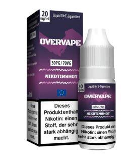 Overvape NicShot Nikotinshot 10ml / 20mg / 30PG/70VG