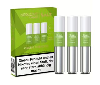 Pod mit Liquid für NexiOne Salt (3er Pack) Green Tabacco (Tabak mit Apfel)