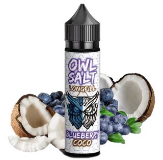 OWL Salt Aroma Longfill - Blueberry Coco - 10ml in 60ml Flasche