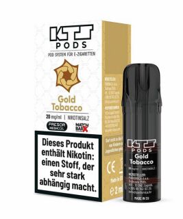 KTS eLiquid - Prefilled Pod - Gold Tobacco - 20mg/ml