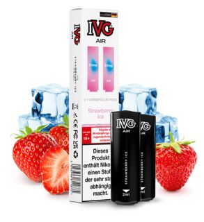 2x IVG Air Prefilled Pod - Strawberry Ice 20mg/ml