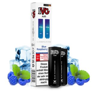 2x IVG Air Prefilled Pod - Blue Raspberry Ice 20mg/ml