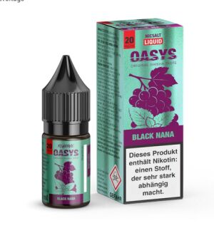 Revoltage OASYS - Hybrid Nikotinsalz Liquid 20mg/ml Black Nana