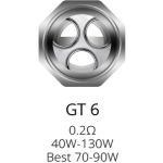 Vaporesso - 3er Pack NRG GT 6 Cores 0,2ohm Clapton Coils | 40W - 100W
